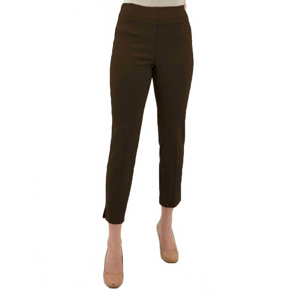 NEW RENUAR cigarette-style ankle pant in walnut